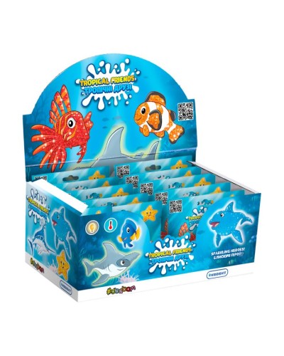 Стретч-іграшка «Желейна. Тропічні друзі» 8 см, в асортименті, 8 шт у дисплеї 16х7х15 см