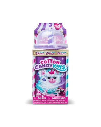 М'яка іграшка-сюрприз «COTTON CANDYKINS. Пухнастий улюбленць» 10 см з аксесуарами, в асортименті, у контейнері 9х21х9 см