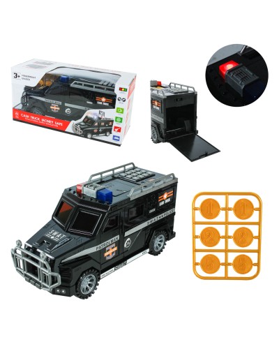 Скарбничка-сейф «Машина» електронна з кодованим замком, в асортименті, у коробці 13,8х14,3х19,8 см