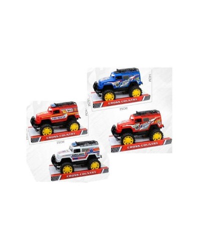 Джип 23 см інерційний, в асортименті, під слюдою 25х15х15 см