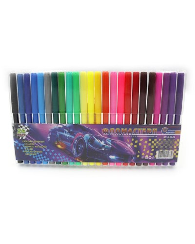 Фломастери «Спорткар» на 24 кольори,ТМ J.Otten