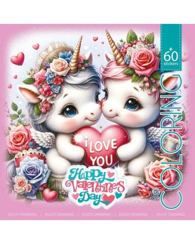 Розмальовка на 8 аркушів з наліпками на скобі 20х20 см, ТМ Fresh