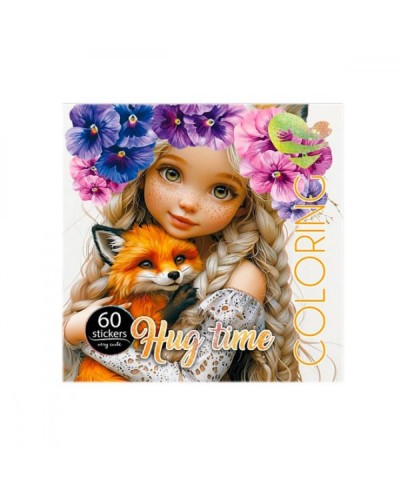 Розмальовка на 8 аркушів з наліпками на скобі 20х20 см, ТМ Fresh