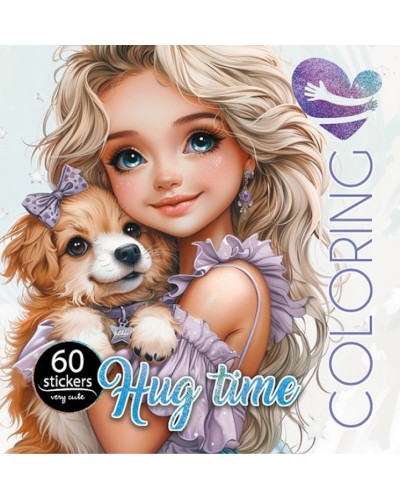 Розмальовка на 8 аркушів з наліпками на скобі 20х20 см, ТМ Мандарин