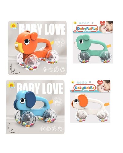 Брязкальце «Тварина» 14 см, в асортименті, у пакеті 21х19х8 см