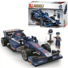 Конструктор «Автоформула» на 287 деталей з 2 фігурками, у коробці 33х24х5,5 см, SLUBAN