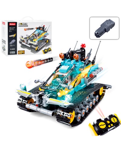 Конструктор «Транспорт» на 530 деталей р/к 2.4 G на акумуляторі, у коробці 38х28,5х10 см, SLUBAN