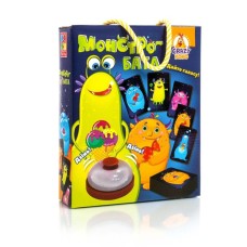 Гра настільна «Моснстро-батл» розвивальна з дзвоником та 55 картками, у коробці 18х5х23 см, ТМ Vladi Toys