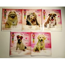 Зошит на 24 аркуші у лінію «Dogs», №5001, ТМ Gold Brisk