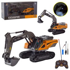 Екскаватор 17х14 см р/к на акумуляторі зі світлом та звуком, у коробці 30,7х14,6х12,5 см