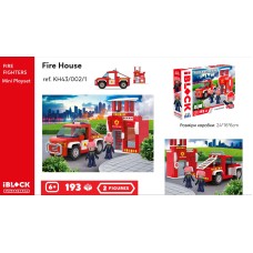 Конструктор «FIRE» на 193 деталей з 2 фігурками, у коробці 24х16х6 см, IBLOCK JUNIOR