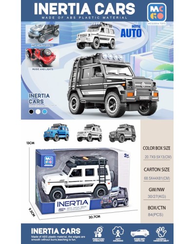 Машина 20 см зі світлом та звуком, на батарейці, в асортименті, у коробці 20,7х9,5х13 см