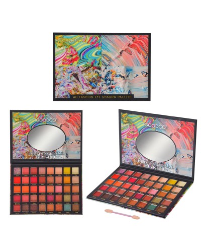 Дитяча косметика: палетка тіней для повік на 40 кольорів та аплікатор, 50х13х5 см