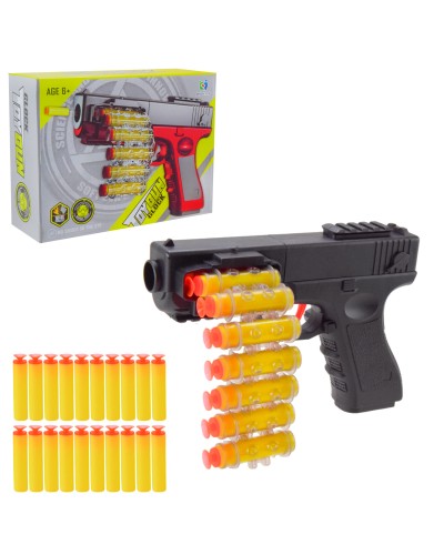 Іграшковий пістолет з 20 поролоновими кулями, в асортименті, у коробці 21,5х6,8х16 см
