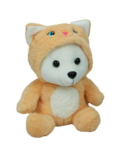 М`яка іграшка «Ведмедик в капюшоні» 23 см, ПП Копиця