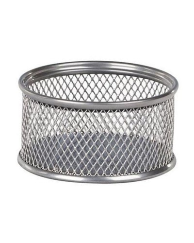 Підставка для скріпок 80х80х40 мм металева срібна, ТМ Buromax