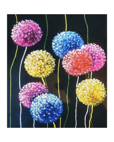 Набір з алмазною мозаїкою «Яскраві кульбабки» 40х50 см, ТМ Strateg