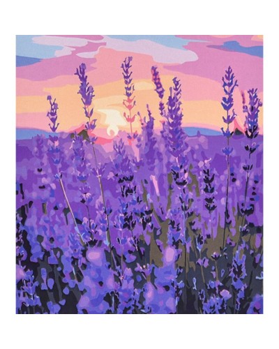 Картина за номерами «Фіолетовий подих природи» 40х50 см, ТМ Strateg