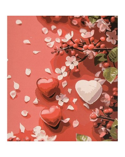 Картина за номерами «У червоних кольорах» 40х50 см, ТМ Strateg