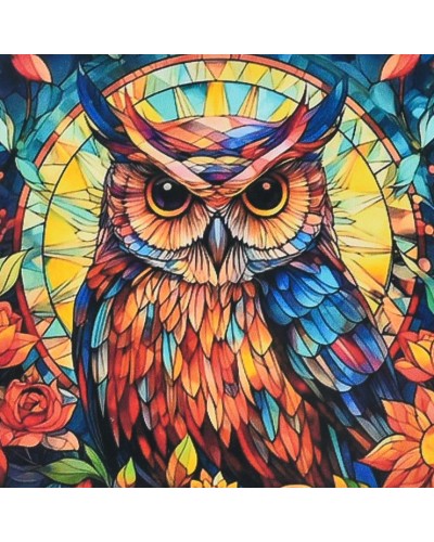 Набір з алмазною мозаїкою «Вітражна мудрість» 30х30 см, ТМ Strateg