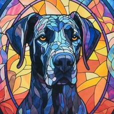 Набір з алмазною мозаїкою «Чорний погляд» 30х30 см, ТМ Strateg