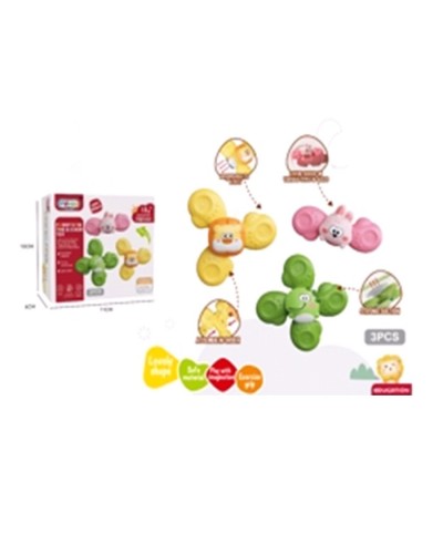 Ігровий набір:3 спінери по 10,5 см на присосках, у коробці 11х10х6 см