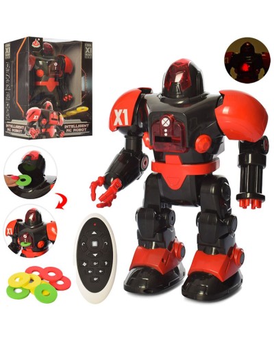 Робот 30 см р/к музичний зі звуком та світлом, їздить, ходить та танцює, на батарейці, у коробці 34х21,5х14 см