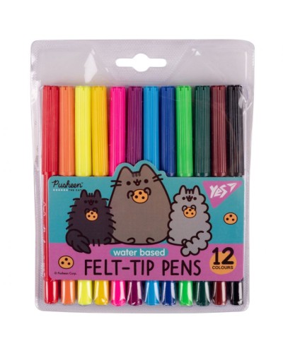 Фломастери «Pusheen friends» на 12 кольороів, ТМ Yes