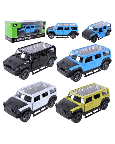 Машина 10 см 1:43 металева з дверима що відкриваються, в асортименті, у коробці 14х6х6 см, АВТОПРОМ