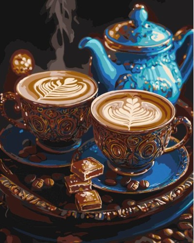 Картина за номерами «Мелодія кави» 40х50 см, ТМ Ідейка