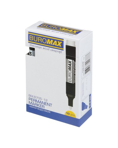 Маркер водостійкий білий 1-4 мм, ТМ Buromax