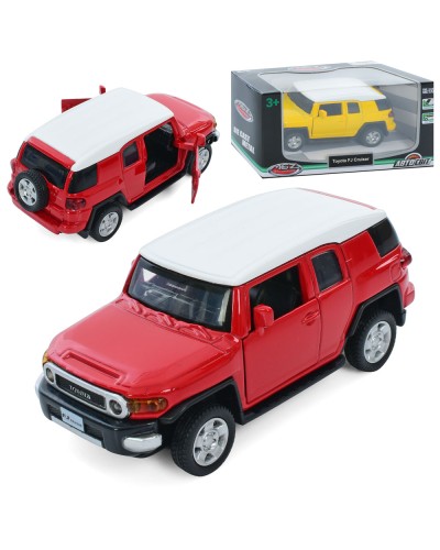 Джип «Toyota FJ Cruise» 11 см 1:43 металевий інерційний з зверима, що відчиняються та гумовими колесами, в асортименті, у коробці 14,5х7х6,5 см, АвтоСвіт
