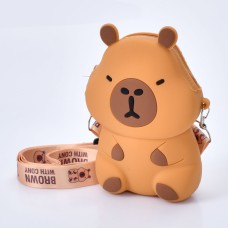 Сумочка «Капібара» 9,5х13х3 см на 1 відділення з довгою ручкою та застібкою-блискавкою, у пакеті