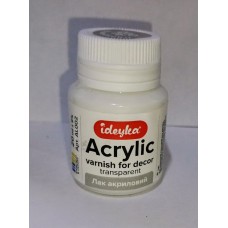 Лак акриловий глянцевий 20 мл, ТМ Ідейка