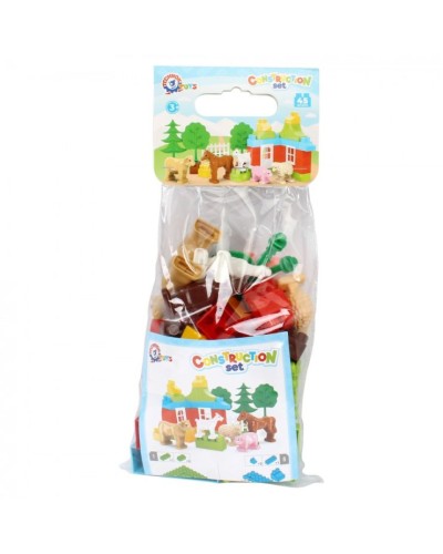 Конструктор «Свійські тварини» з 45 деталей та фігурок, у пакеті 37х15,5х8 см, ТМ Технок