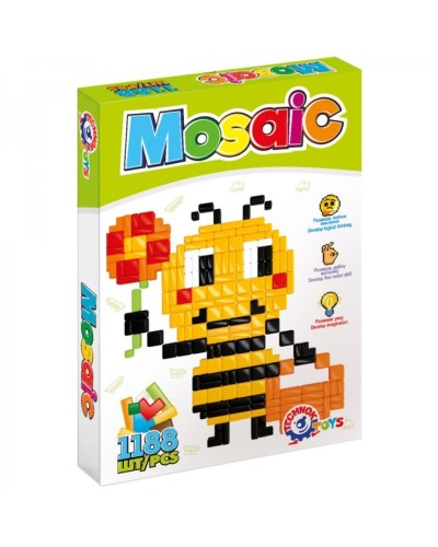 Мозаїка з 1188 елементів та ігрового поля, у коробці 28,5х20,5х4 см, ТМ Технок