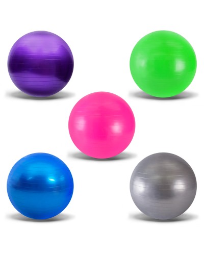 М'яч для фiтнесу 75 см 1000 г, в асортименті, у пакеті