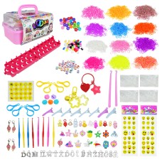 Гумочки для плетіння з аксесуарами, у валізі 27х13х18 см