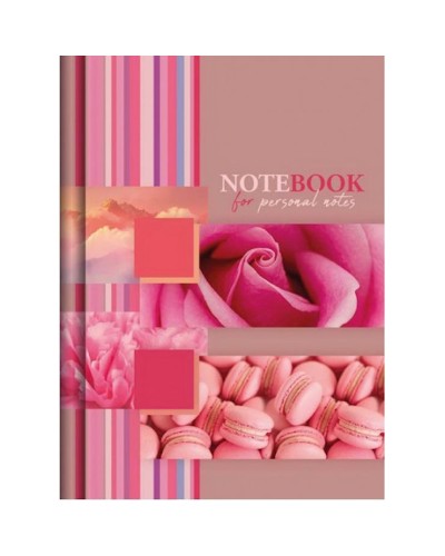 Блокнот «NOTEBOOK FOR NOTES» А6 на 48 аркушів у клітинку з твердою ламінованою обкладинкою, в асортименті, ТМ Рюкзачок