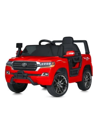 Машина р/к 2,4G на акумуляторі 12V 7AH 2 мотори 40W з музикою, світлом, MP3, USB та пультом, червона