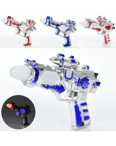 Іграшковий пістолет 24,5 см зі звуком та світлом в асортименті на батарейці, у пакеті 20х29х4 см