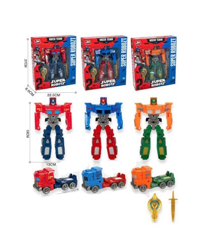 Трансформер: робот+машина 19х15 см, в асортименті, у коробці 22,5х27х6,5 см