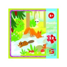 Пазли «Лісові мешканці» на 12 елементів, ТМ G-Toys