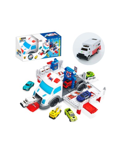 Паркінг «Швидка допомога» з машинками в наборі, у коробці 30,5х10,5х14,5 см