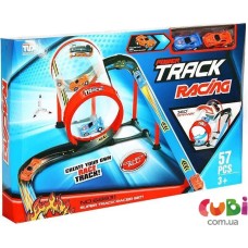Трек з 57 елементів та 2-х машинок у коробці 55х35х8 см