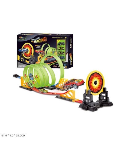 Трек: 4 машинки, світяться у темряві, у коробці 51х32х7 см