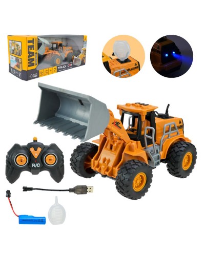 Бульдозер р/к зі світлом та парою, у коробці 32х12,6х13,6 см
