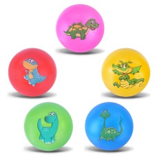 М'яч гумовий «Динозаври» 9 см 60 г в асортимені, у пакеті