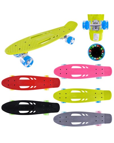 Пенні борд 56х15 см з колесами PU, що світяться, в асортименті
