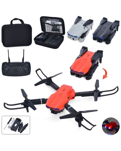 Квадрокоптер 22 см р/к 2.4G на акумуляторі зі світлом, USB, в асортимені у футлярі 22х16,5х6 см